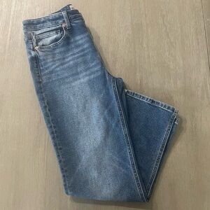 Sneak Peek Vintage straight leg split bottom cotton blue jeans Size 11 / W30